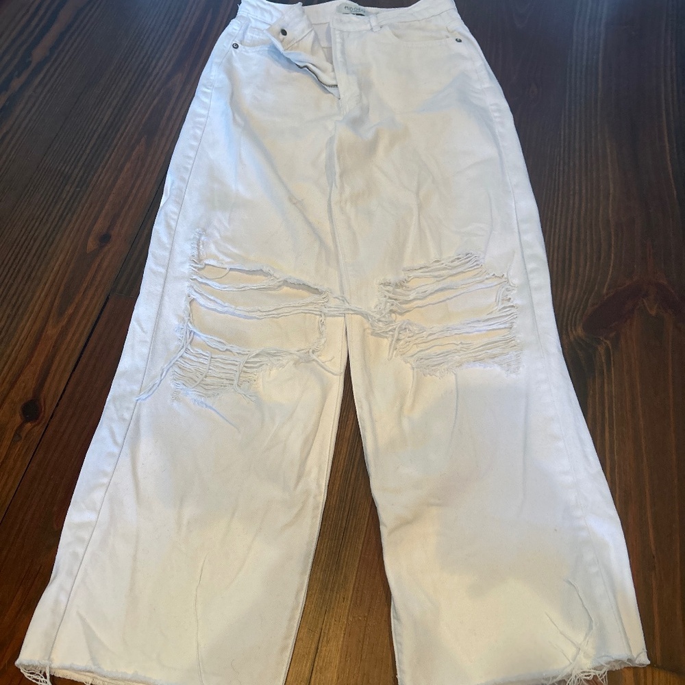 Hidden - Women's Ripped Mid Rise Stretch Jeans sz 24